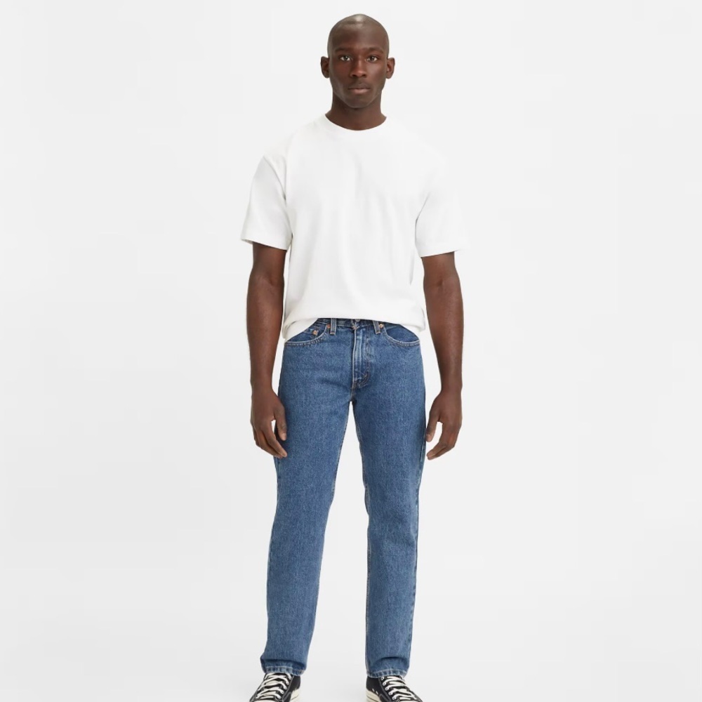 NWT LEVI’S Men's 505™ Straight Regular Fit Jeans, 30W 30L, Medium Stonewash